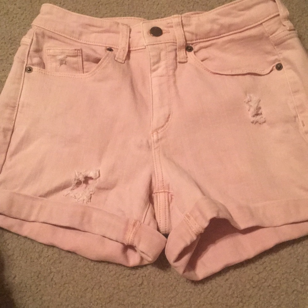 Universal Thread Distressed Pale Pink Shorts